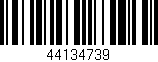 Código de barras (EAN, GTIN, SKU, ISBN): '44134739'