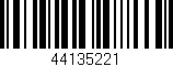 Código de barras (EAN, GTIN, SKU, ISBN): '44135221'