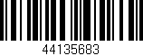 Código de barras (EAN, GTIN, SKU, ISBN): '44135683'