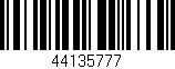 Código de barras (EAN, GTIN, SKU, ISBN): '44135777'