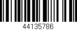 Código de barras (EAN, GTIN, SKU, ISBN): '44135786'