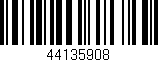 Código de barras (EAN, GTIN, SKU, ISBN): '44135908'