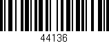 Código de barras (EAN, GTIN, SKU, ISBN): '44136'