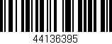 Código de barras (EAN, GTIN, SKU, ISBN): '44136395'