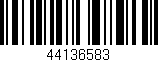 Código de barras (EAN, GTIN, SKU, ISBN): '44136583'