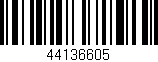 Código de barras (EAN, GTIN, SKU, ISBN): '44136605'