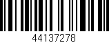 Código de barras (EAN, GTIN, SKU, ISBN): '44137278'