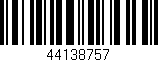 Código de barras (EAN, GTIN, SKU, ISBN): '44138757'