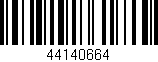Código de barras (EAN, GTIN, SKU, ISBN): '44140664'