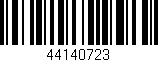 Código de barras (EAN, GTIN, SKU, ISBN): '44140723'