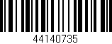 Código de barras (EAN, GTIN, SKU, ISBN): '44140735'