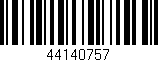 Código de barras (EAN, GTIN, SKU, ISBN): '44140757'