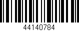 Código de barras (EAN, GTIN, SKU, ISBN): '44140784'