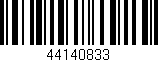 Código de barras (EAN, GTIN, SKU, ISBN): '44140833'