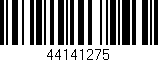 Código de barras (EAN, GTIN, SKU, ISBN): '44141275'