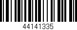 Código de barras (EAN, GTIN, SKU, ISBN): '44141335'