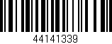 Código de barras (EAN, GTIN, SKU, ISBN): '44141339'