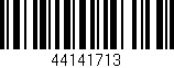 Código de barras (EAN, GTIN, SKU, ISBN): '44141713'