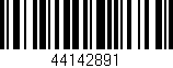 Código de barras (EAN, GTIN, SKU, ISBN): '44142891'