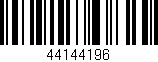 Código de barras (EAN, GTIN, SKU, ISBN): '44144196'