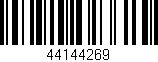 Código de barras (EAN, GTIN, SKU, ISBN): '44144269'