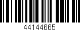 Código de barras (EAN, GTIN, SKU, ISBN): '44144665'