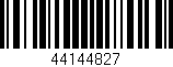 Código de barras (EAN, GTIN, SKU, ISBN): '44144827'