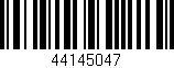 Código de barras (EAN, GTIN, SKU, ISBN): '44145047'