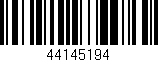 Código de barras (EAN, GTIN, SKU, ISBN): '44145194'