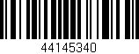 Código de barras (EAN, GTIN, SKU, ISBN): '44145340'