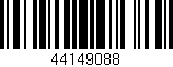 Código de barras (EAN, GTIN, SKU, ISBN): '44149088'
