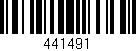 Código de barras (EAN, GTIN, SKU, ISBN): '441491'
