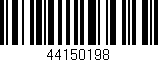 Código de barras (EAN, GTIN, SKU, ISBN): '44150198'