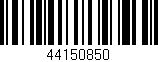Código de barras (EAN, GTIN, SKU, ISBN): '44150850'