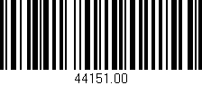 Código de barras (EAN, GTIN, SKU, ISBN): '44151.00'