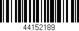 Código de barras (EAN, GTIN, SKU, ISBN): '44152189'