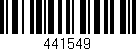 Código de barras (EAN, GTIN, SKU, ISBN): '441549'