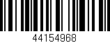 Código de barras (EAN, GTIN, SKU, ISBN): '44154968'