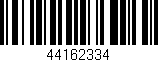 Código de barras (EAN, GTIN, SKU, ISBN): '44162334'