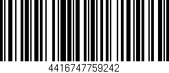 Código de barras (EAN, GTIN, SKU, ISBN): '4416747759242'