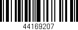 Código de barras (EAN, GTIN, SKU, ISBN): '44169207'