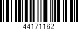 Código de barras (EAN, GTIN, SKU, ISBN): '44171162'