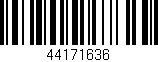 Código de barras (EAN, GTIN, SKU, ISBN): '44171636'