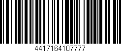 Código de barras (EAN, GTIN, SKU, ISBN): '4417164107777'