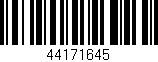 Código de barras (EAN, GTIN, SKU, ISBN): '44171645'
