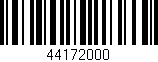Código de barras (EAN, GTIN, SKU, ISBN): '44172000'