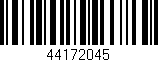 Código de barras (EAN, GTIN, SKU, ISBN): '44172045'
