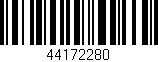 Código de barras (EAN, GTIN, SKU, ISBN): '44172280'