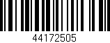 Código de barras (EAN, GTIN, SKU, ISBN): '44172505'
