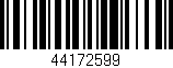 Código de barras (EAN, GTIN, SKU, ISBN): '44172599'